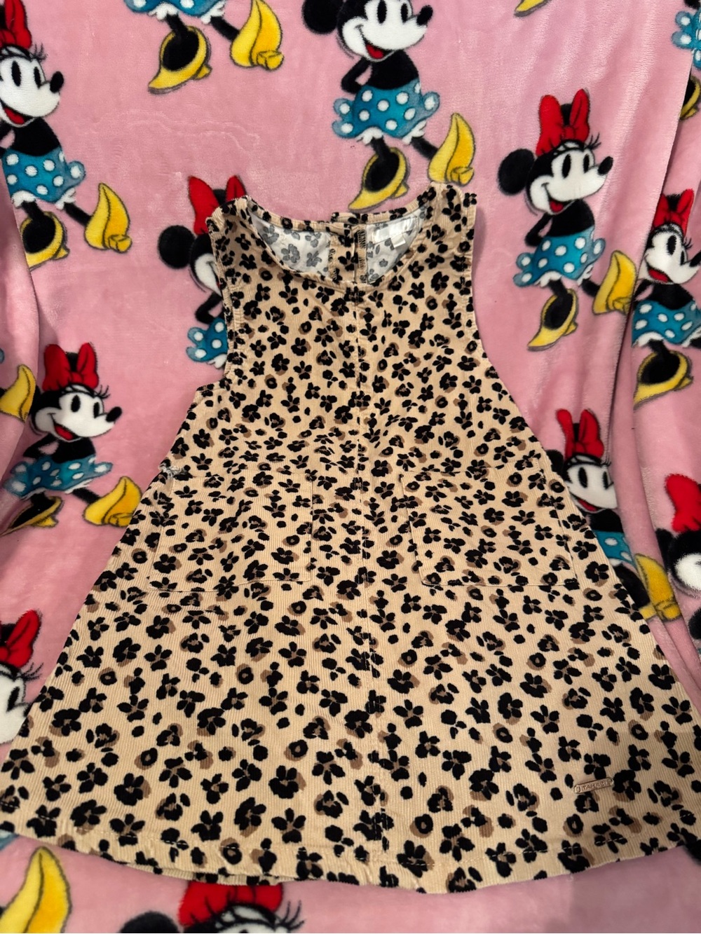 Tamari Girls Size 4 Tan Black and Taupe Dress Back Zipper C4